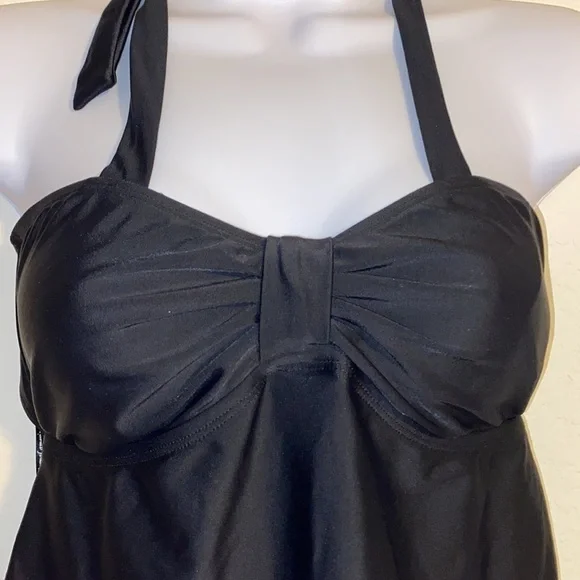 🏝️New🏝️ Maternal America black tankini swim top small - Picture 6 of 6
